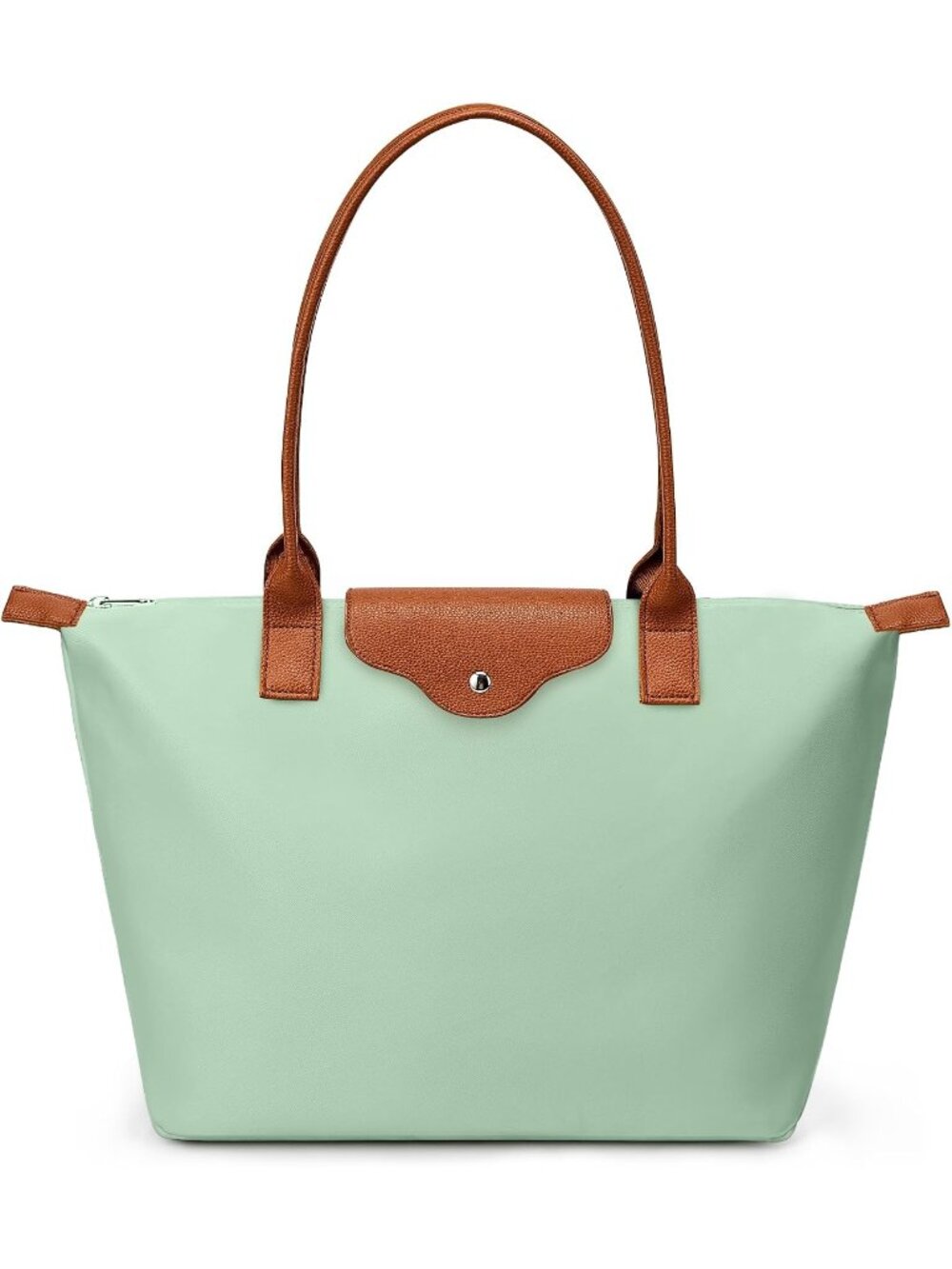 👜Women's Greenness Nylon Tote Bag Large Capacity Shoulder Handbag With Zipper